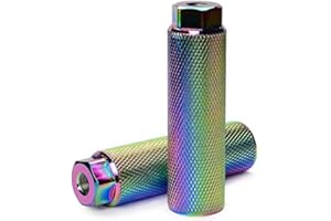 ZONSUSE 2 Pcs Aluminum Alloy Anti-Slip Foot Pegs for BMX ATV Passenger