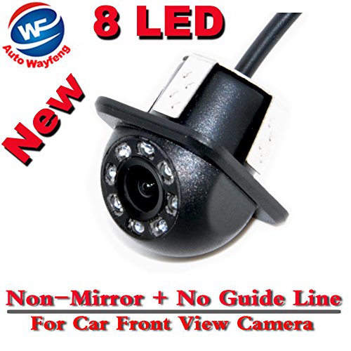 Auto Wayfeng WF® 8 LED HD CCD Cámara de visión frontal Cámara de visión nocturna Cámara de copia de seguridad de marcha atrás para el estacionamiento Cámara de monitor