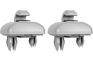 BINXIAOQIN 2 Stück Sonnenblende Clip (Grau),für Audi Sonnenblende Halterung,für Audi A1 A3 A4 A5 Q3 Q5 A7 B6 B7 B8 S4 S5,Auto-Sonnenblendenhalterung,Innenraum Autozubehör,Zubehör,Sonnenblendenzubehör,Blendfreie