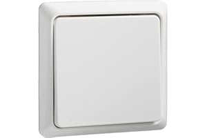 Schneider Electric Elso Taster Renovierung, Aufputz, 42V, 1A, flach, reinweiss, Artikelnummer 506304