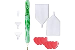 Rayong Penne per Pittura a Diamante Penna per Pittura a Diamante in Resina 5D Accessori per Pittura Diamante 5D per La Decorazione Fai da Te di Nail Art,Pittura a Diamante e Ricamo