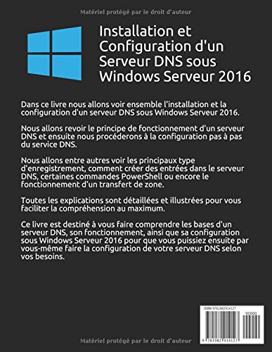 Book's Cover of Installation et Configuration d'un serveur DNS sous Windows Serveur 2016