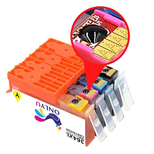 ONLYU 5-Pack Kompatible Tintenpatronen für HP 364XL 364 XL für HP Photosmart 5510 5511 5512 5514 5515 5520 5522 5524 6510 6520 6512 6515 4622 B8553 C5324 C5370 C5373 C5383 C5388 C5390 C5393 C6388 D5463 D5468 B010a B010b B111a B109a B109b B109c B109d B109f B109n C309 C309c C309h C410b C410d C510a B210a B210b B210c B210e HP Deskjet 3070A 3520 3522 3524 HP Officejet 4620 4622 4610 (1Schwarz/1Foto schwarz/1Cyan1/Magenta/1Gelb) - 6