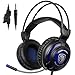 Produktbild Neue SADES SA805 3.5mm Wired Stereo Sound Multi-Platform Gaming Headset, über Ohr Gaming Kopfhörer mit Mic Lautstärkeregler Rauschen Abbrechen für neue Xbox One, PC, PS4 und Handys(schwarz/blau)