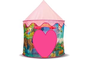ENJOYPM Tienda campaña Infantil - Casitas Infantiles - Tipi - Casita Infantil Exterior - Juguete para niños - Regalo niño 3,4,5,6,7 años - Juego Infantil - Casitas Tela - Regalo de cumpleaños - (Rosa)
