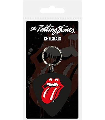 Rolling Stones Portachiavi Ufficiale - Multicolore, In Gomma E Plastica, 4,5 X 6 Cm - 5