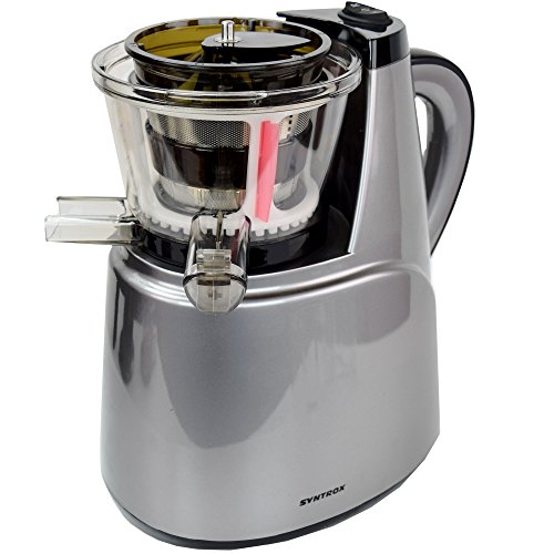 Syntrox Germany SJ-150W-AC Langsam Entsafter mit 2 Einschüben, Frucht Eismaschine und Salatfunktion Saftpresse mit nur 45 U/min Slow Juicer - 7