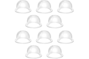 JEYORZY 10 Pièces Pompe D'amorce pour Tondeuse, Poire Amorcage Pompe D'ampoule D'amorce 19mm Transparente Tasse D'huile de Carburateur Poire Amorcage Debroussailleuse pour Souffleur Tondeuse