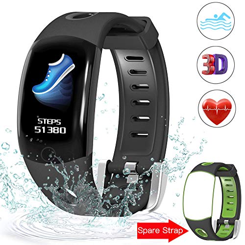 Price comparison product image Evershop Fitness Tracker Swimming with HD Color Screen,  IP68 Waterproof Fitness Tracker Watch,  Activity Tracker with Heart Rate Monitor