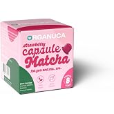 Organuca &Ccedil;ilek &amp; Vanilya Aromalı Matcha Kaps&uuml;l&uuml; - 8 Kaps&uuml;l