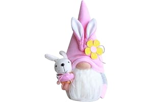 RMBLYfeiye Osterwichtel Wichtel Stehende Niedliche Wichtel Gnom Süßer Zwerg Zuckersüße Deko für Osterdekoration Osterngeschenke Hasenohren Ostergestecke Requisiten