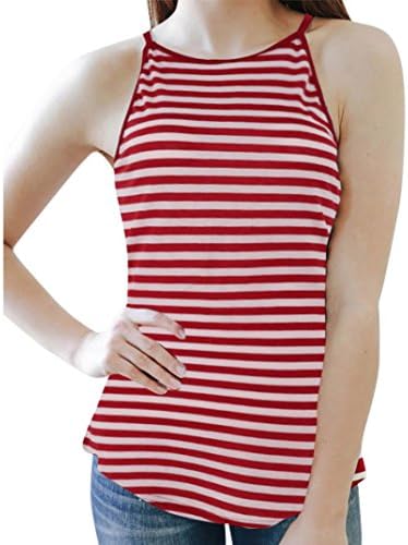2018 Women Striped Vest, Newest Summer Sexy Ladies Fashion Sleeveless Tank Tops T-Shirt Blouse Shirts Tops Beach Party Clothes by GreatestPAK