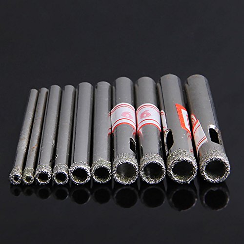 MuZuZi Diamantbeschichtete Marmorfliesen Lochsäge Keramikglasbohrwerkzeug 3mm-7mm - 2
