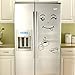 Price comparison product image Altsommer Self-adhensive Wall Paste, Cute Sticker Fridge Happy Delicious Face Kitchen Decorative Wall Stickers for Party Daliy Decor (C)