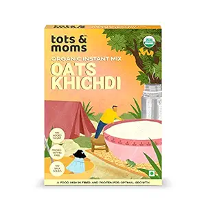 Tots & Moms Foods Instant Oats Khichdi | Certified Organic & Wholesome Travel friendly porridge- 200g
