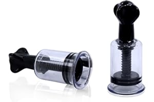 DFSUCCES Cupping Set,Sucker, 2 Pcs Cupping Therapy Set,Vacuum Twist Suction Cupping,Vacuum Cupping Therapy,for Relaxation Pain Relief (Black, M)