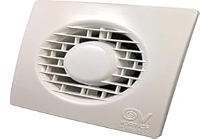 Vortice 11127 Toilet / Bathroom Extractor Fan with Timer Punto Filo MF100/4"T