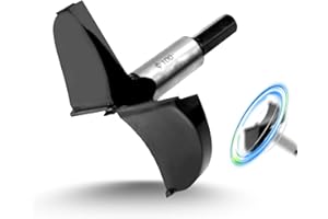 HAIMAYEE Broca Forstner 100mm Broca Para Madera Taladro De Madera De Aleación Con Tres Dientes De Posicionamiento y Vástago Redondo Para Corcho, Tablones De Madera Dura, Plástico