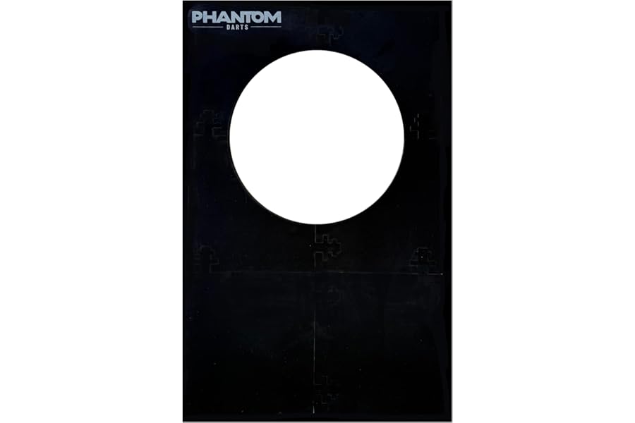 Dartboard Surround XL – 6-Piece EVA Foam Dart Board Surround (105x70cm) – Felt-Covered Dart Board Wall Protector for 17.75" & 18" Dartboards – Full Length Darts Backboard Protector