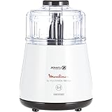 Moulinex DPA141 La Moulinette Tritatutto Elettrico, Adatto per Tutti i Tuoi Alimenti 1000 W, 0.3 l, Bianco