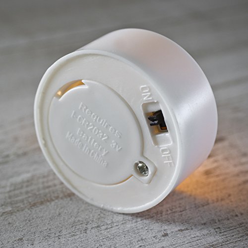 12 led flammenlose kerzen, elektrische flackernde batteriebetriebene teelichter, led votivkerzen warme weiße - 4