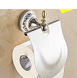 ✔PAPIERROLLENHALTER EINFACHE MONTAGE - Für die Montage müssen nur 2 Schrauben an der Wand montiert werden und alle handelsüblichen Klopapierrollen können auf dem Halter platziert werden - Das dazugehörige Montagematerial wird mitgeliefert