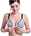 TANZKY® Women's Support Maternity And Nursing Underwear Front Closure Sleep Bra (XL, Gray)