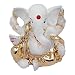 Gold Plated Hindu God Shri Ganesh Car Dashboard Statue Lord Ganesha Idol Bhagwan Ganpati Handicraft Decorative Spiritual Puja Vastu Showpiece Figurine - Religious Pooja Gift Item & Murti for Mandir / Temple / Home Decor / Office / Study Table RS.328.00