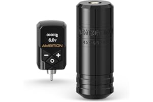 Ambition Torped 36mm rotacyjna maszynka do tatuażu, bezszczotkowy silnik do tatuażu o skoku 5,5 mm z 1 szt. 2400 mAh akumulatorem Kuark