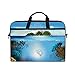 Produktbild Ahomy Laptop-Tasche, 35,6 cm (14 Zoll), Bunte Korallen-Quallen, Seegras aus Segeltuch, Laptop-Tasche mit Schultergurt für Damen und Herren