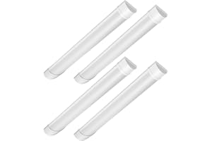 Bellanny 4 Pack 40W LED Batten Light, 4ft 120cm 4800LM 3200K Warm White LED Tube Light, Low Profile Wall or Ceiling Surface Mounted Fitting for Ceiling of Home, Office, Workshop & Garage Lighting