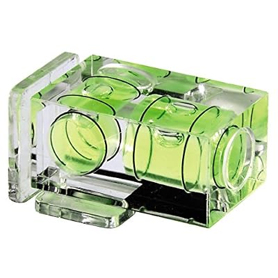Hama 5411 Accessoire photo Niveau à 2 bulles 33x19x23 cm avec double sabot pour griffe porte flash