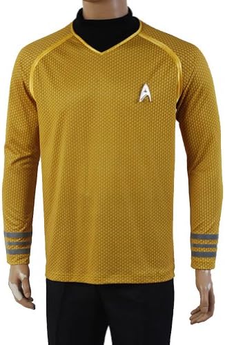 Star Trek Into Darkness Captain Kirk Shirt Uniform Costume Yellow