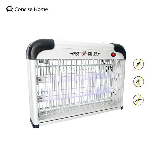 Concise Home 20W UV INSEKTENVERNICHTER, SCHNELL, EINFACH, CHEMIEFREI, Schädlingsbekämpfung, Mückenabwehr, Insektenabwehr u. Insektenlampe in einem, GEGEN alle fliegenden INSEKTEN … - 7