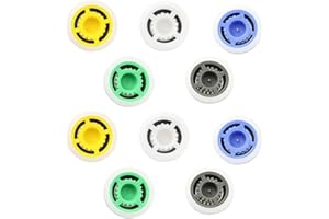 AKSIQIOL 10 PCS Shower Head Flow Restrictor, 1.5/1.8/2.0/2.5/3.0 GPM Water Flow Reducer Limiter, Shower Head Water Saver & Pressure Reducer for Fixed & Handheld Shower, 0.63 Inch
