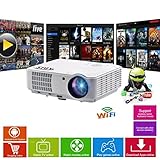 HD Projektor Smart WLAN - Bluetooth LED-Projektor-HD720,...