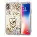 Produktbild Oppo R15 Hülle, Überzug TPU Plastic Handyhülle Stoßfest Glitter Shiny Bling Back Case TPU Silikon im Strass Design Glitzer Schutzhülle Crystal Diamond Hülle für Oppo R15, Crown Love