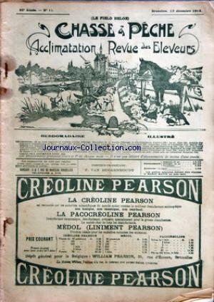 Download CHASSE ET PECHE [No 11] du 13/12/1913 - CHASSE ET TIR - CHASSES AU KATANGA - REEDBUCK ET PUKU