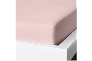 BELDORA Anti-Allergy Anti-Bacterial Brushed Microfibre Polyester Fitted Bed Sheet - 28cm Depth, Easy Care, Fade Resistant (Pink, Single)