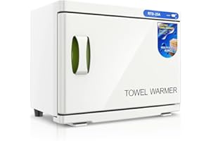 DCBEDUFF Towel Warmer, Towel Heater Cabinet, Towel Warmer Heater, Hot Towel Cabinet, 176°F Professional Small Towel Warmer, 360° Heating 20-24 Towels, UV Steriliser for Barber Salon Bathroom Beauty Home Office