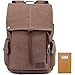Produktbild KAUKKO Unisex Vintage Canvas Reisen Wandern Camping Rucksack Wanderrucksack Reisetasche Laptoprucksack Umhängetasche Schulrucksack für Outdoor Sports Freizeit Daypacks (Khaki 34)