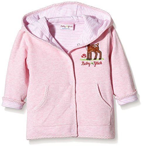 SALT AND PEPPER Baby Girls Hooded Long Sleeve Sweatshirt, Pink (rose melange 826), 3-6 Months