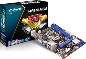 ASRock H61M-VG4 Motherboard (Socket 1155, H61/Micro ATX, DDR3, PC-1600)