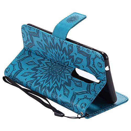 Nokia 5 H  lle  Dfly Premium Slim PU Leder Mandala Blume Pr  gung Muster Flip H  lle Bookstyle Stand Slot Schutzh  lle Tasche Wallet Case f  r Nokia 5