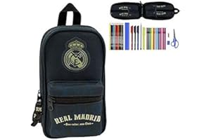 SAFTA Real Madrid C.F. 411934747, Estuche Niños, Multicolor, 12x23x5 cm