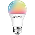 EZVIZ LB1 Colour Smart Dimmable LED Bulb with Timer Function - LED Lights with 8 Adjustable Modes, E27 Fitting, WiFi 2.4GHz, Remote & Voice Control Via Google Assistant & Alexa