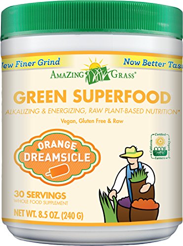 Amazing Grass, Green SuperFood, Orange Dreamsicle Drink Powder, 8.5 oz (240 g)