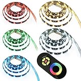 fertig montiert - anschließen und loslegen, inklusive schwarzer Fernbedienung