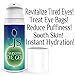 Smooth Natural Eye Gel - Revitalizing Anti-Fatigue Firming Hydrating Gel - For Tired, Puffy Eyes - Reduce Eye Bags - For Dry, Sensitive Skin - Non Scented - Cruelty Free - Made In The UK.