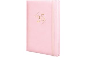 Finocam - Agenda Dynamic London 2025 Semana Vista Vertical Enero 2025 - Diciembre 2025 (12 meses) Rosa Español